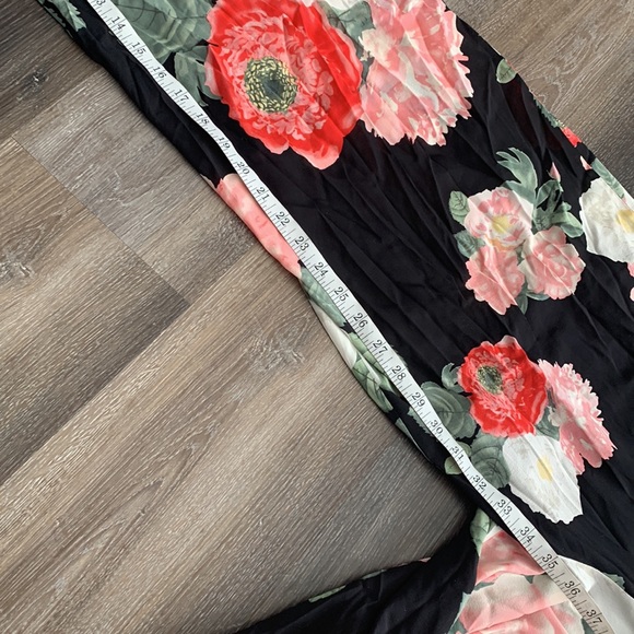 Alice + Olivia. Silk Floral Jumpsuit. Tall 4 - Picture 8 of 9